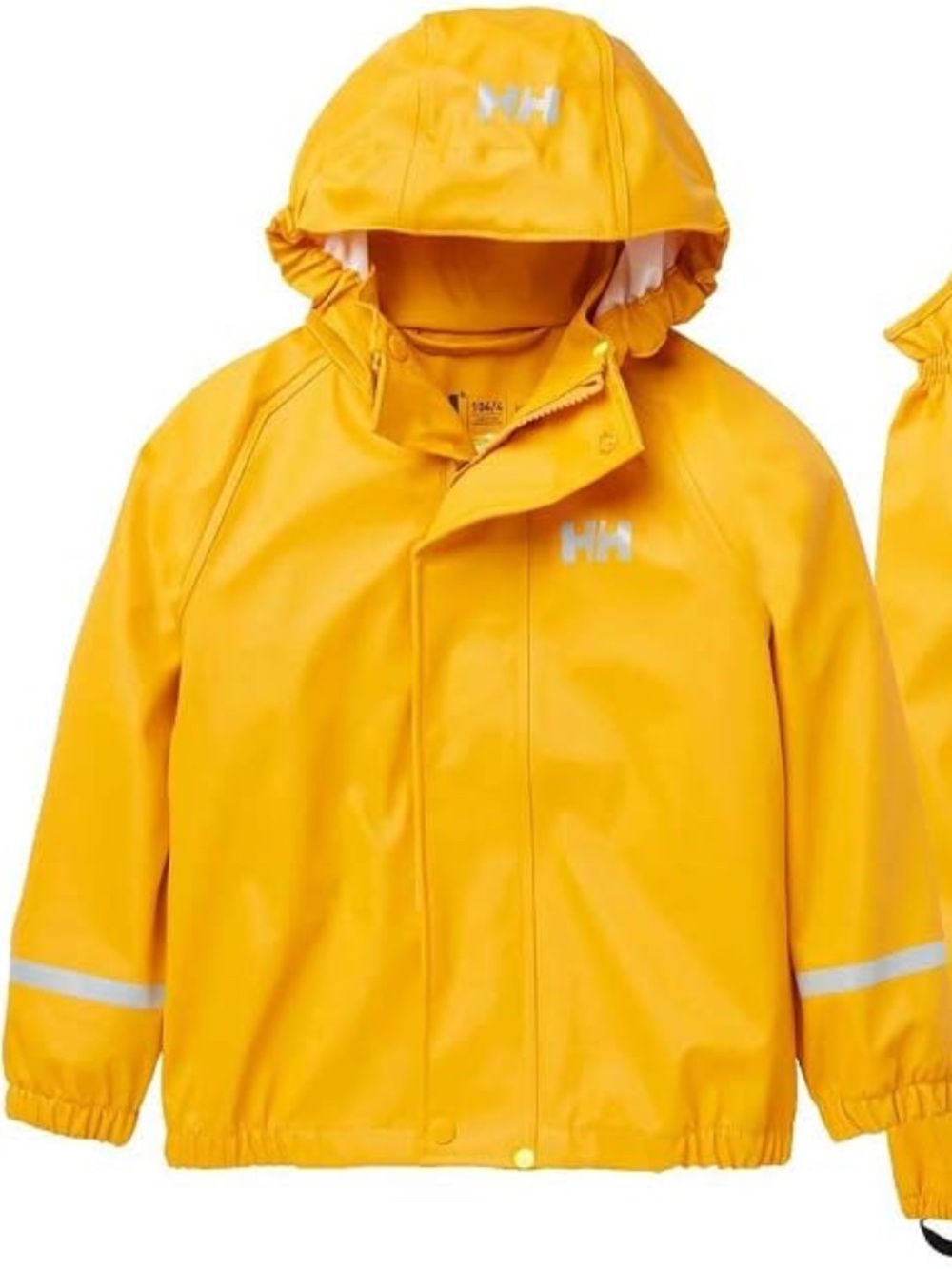 Helly-Hansen Unisex-Youth Standard New Bergen PU Rainset AOP Yellow size 6